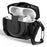 For Apple AirPods Pro Earphone Case PC+TPU Lock Design Headphone Cover with Hanging Hook - All Black - 2