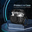 For Apple AirPods 3 Case PC+TPU Lock Button Bluetooth-compatible Earphone Cover with Hanging Hook - All Black - 2