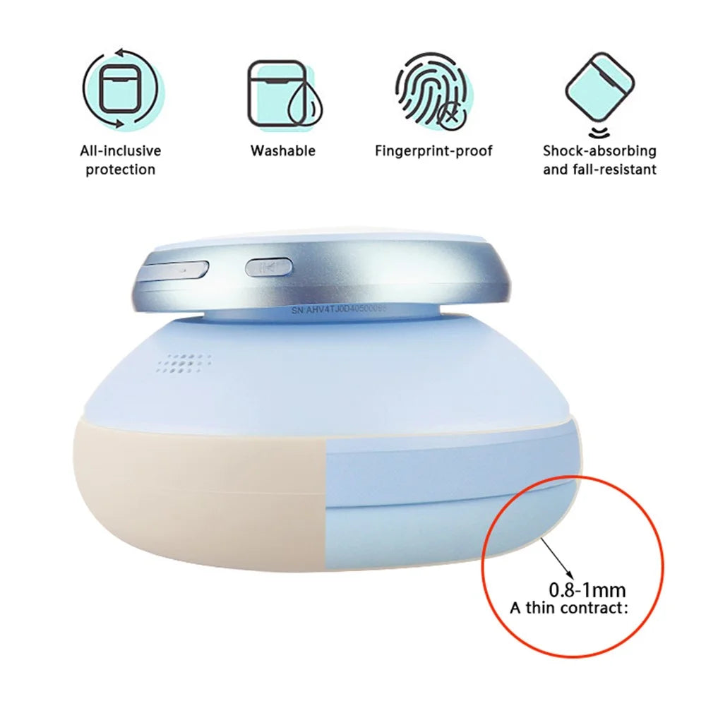For Anker Soundcore Space One 1 Pair Headphone Earpad  Case Sleeve+1 Head Beam Cover - Beige - 4