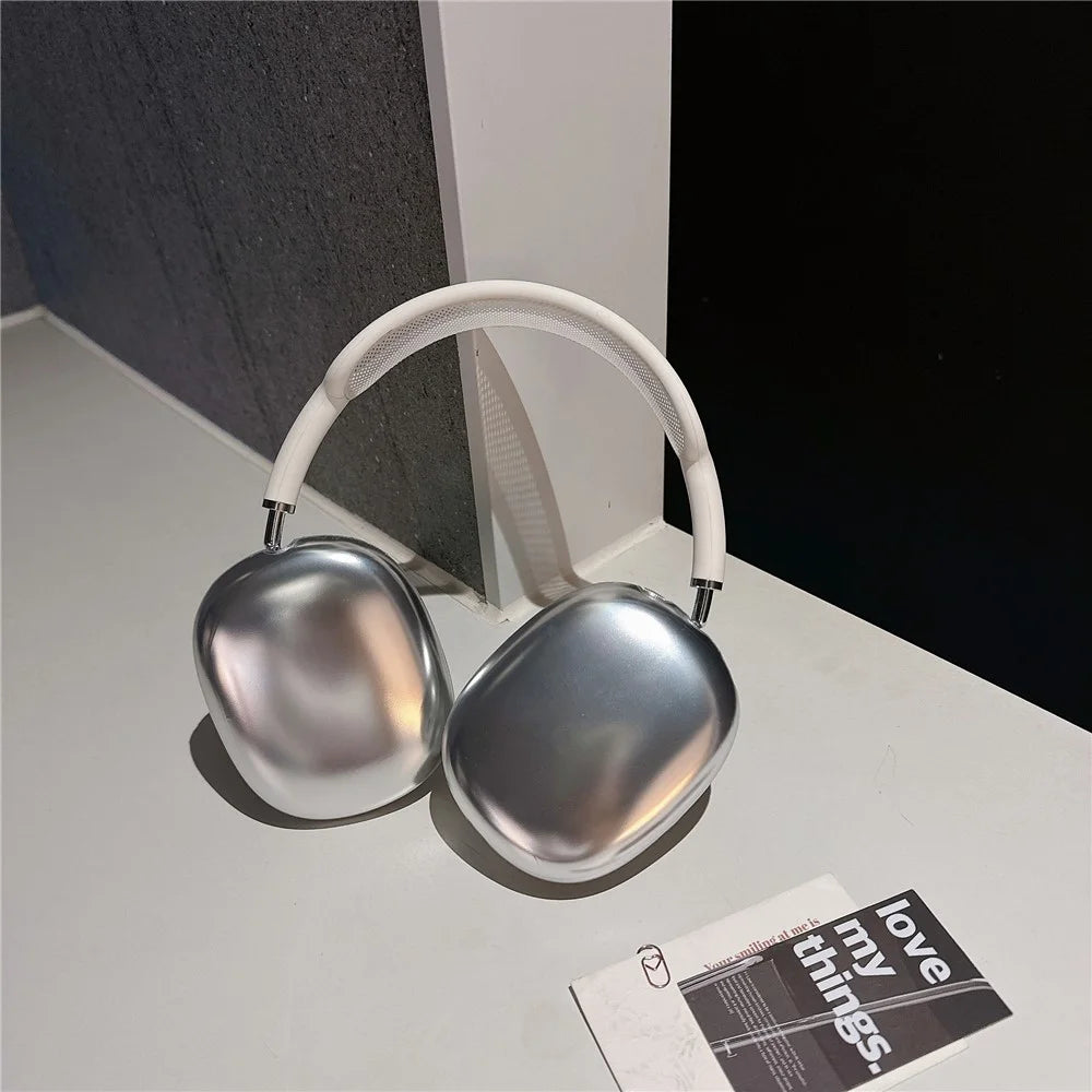 For AirPods Max with USB-C / Max 1 Pair Electroplating TPU Earmuff Shell Headphone Protective Cover - 5