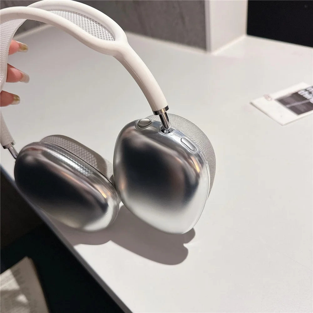 For AirPods Max with USB-C / Max 1 Pair Electroplating TPU Earmuff Shell Headphone Protective Cover - 6