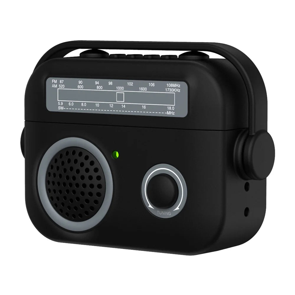 For AirPods Pro 2 Case Shockproof TPU+PC Earbud Cover Radio Style - Black - 1