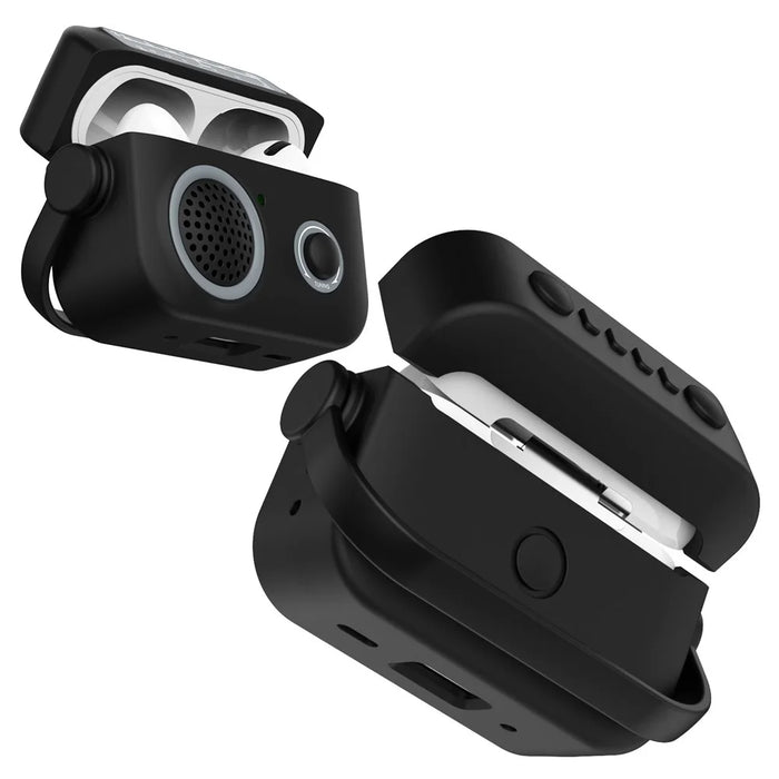 For AirPods Pro 2 Case Shockproof TPU+PC Earbud Cover Radio Style - Black - 2