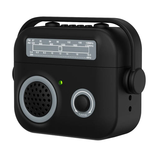 For Apple AirPods 3 Case Radio Style Bluetooth-compatible Earphone TPU+PC Protective Cover - Black - 1