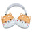 For AirPods Max with USB-C / Max 1 Pair Cartoon Design Silicone Earmuff Shell Headphone Protective Cover - Dog - 1