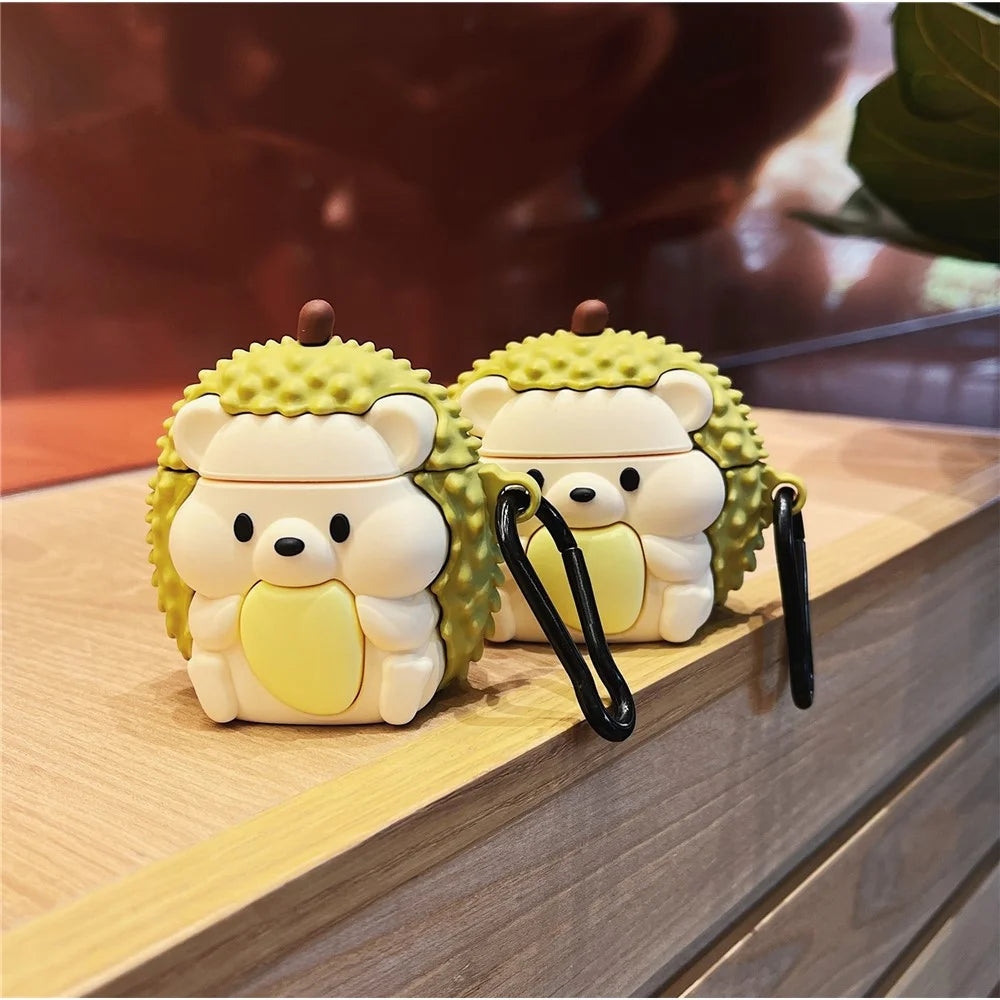 For AirPods Pro 2 / AirPods Pro Cartoon Durian Shape Silicone Case Headset Protection Cover - 4