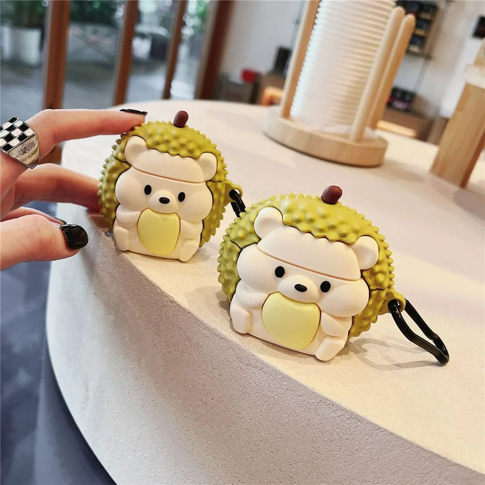 For AirPods Pro 2 / AirPods Pro Cartoon Durian Shape Silicone Case Headset Protection Cover - 5