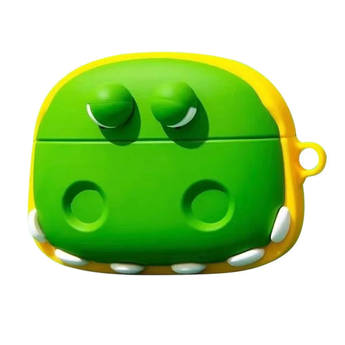 For Apple AirPods with Wireless Charging Case (2019) / AirPods with Charging Case (2019) / (2016) Cartoon Anti-Drop Silicone Cover - Alligator Head - 1