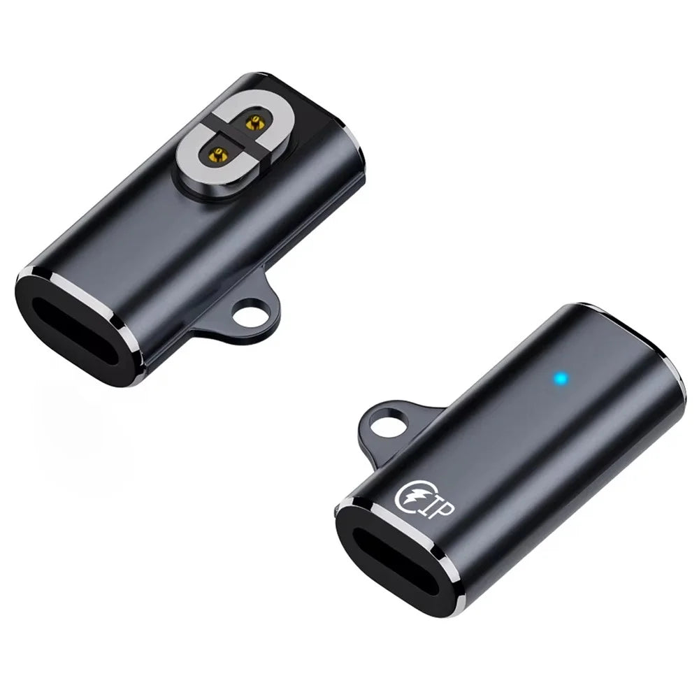 For Shokz Bone Conduction Earphone Magnetic Charger Adapter 8-Pin Female Converter (Middle Elbow) - 2
