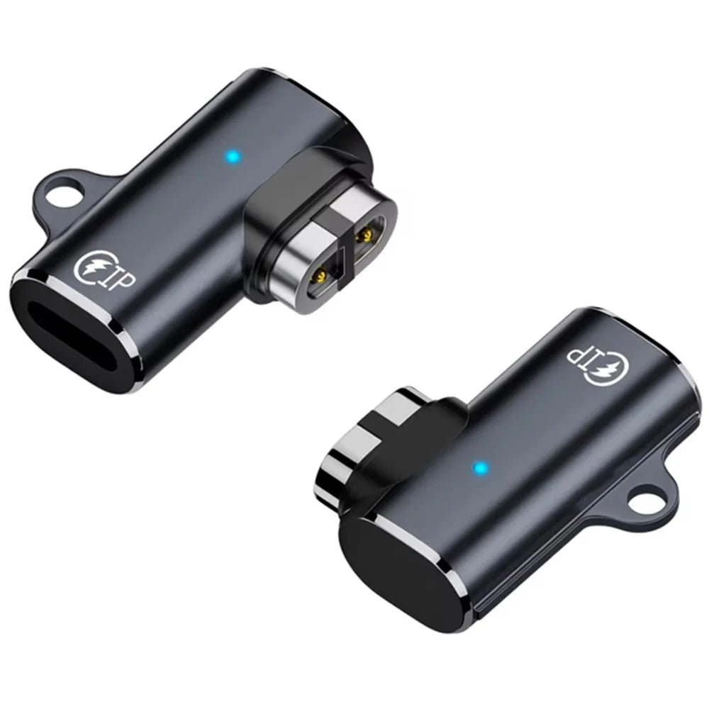 For Shokz Bone Conduction Earphone Magnetic Charger Adapter 8-Pin Female Converter (Side Elbow) - 2