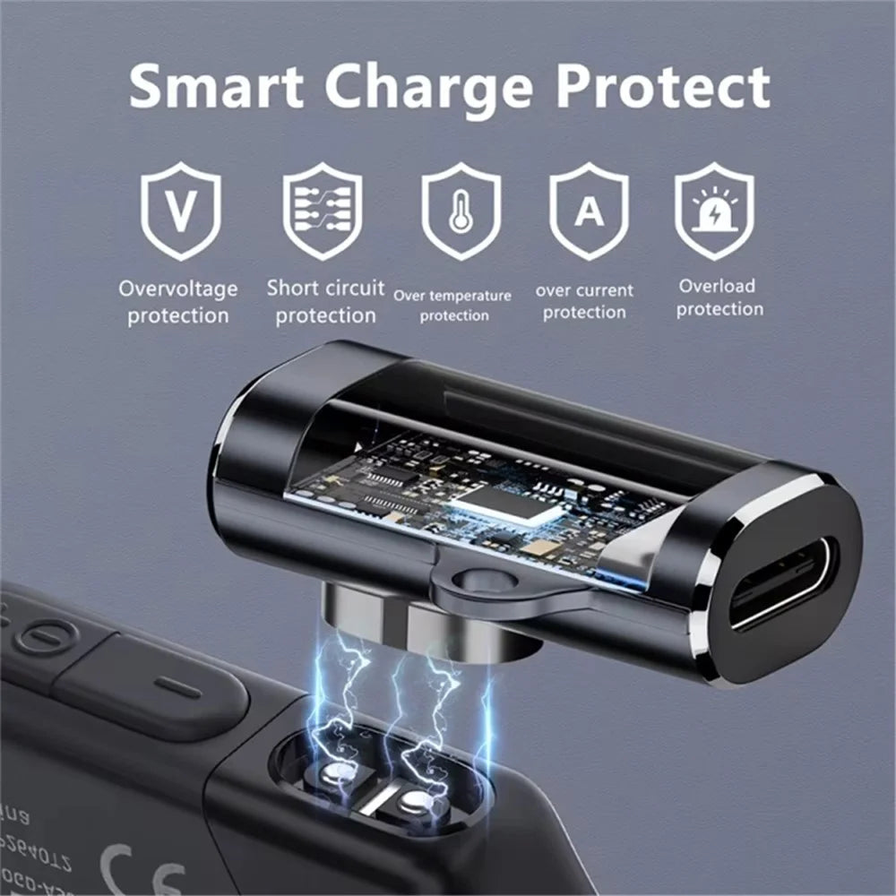 Magnetic Type-C Female Adapter Charge for Shokz Bone Conduction Earphone (Side Elbow) - 5