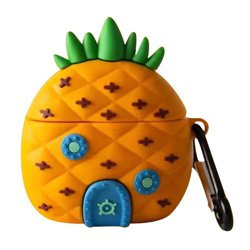 For Apple AirPods 3 Cute Cartoon Silicone Case Bluetooth-compatible Earphone Protection Cover - Pineapple House - 1