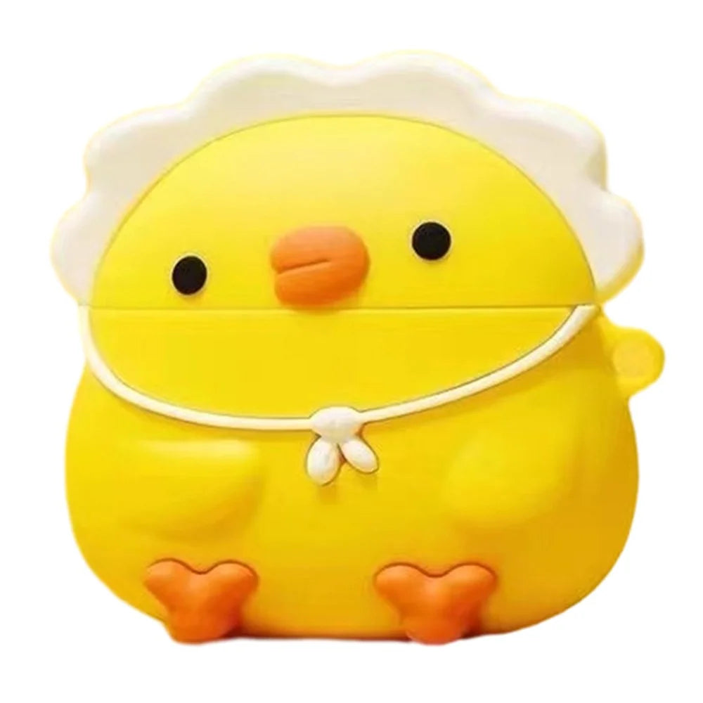 For Samsung Galaxy Buds Pro Cartoon Earphone Cover Silicone Protective Case - Yellow Chick - 1
