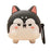 For Edifier X6 Bluetooth-compatible Earphone Silicone Case Cartoon Protective Cover with Carabiner - Husky - 1