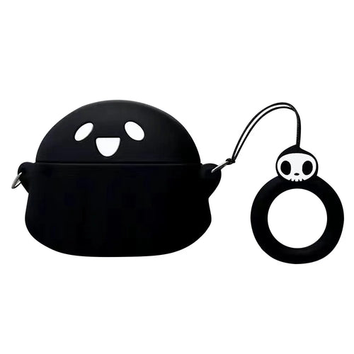 For Edifier X3 Lovely Cartoon Anti-Drop Case Bluetooth-compatible Earphone Silicone Cover - Black Ghost - 1