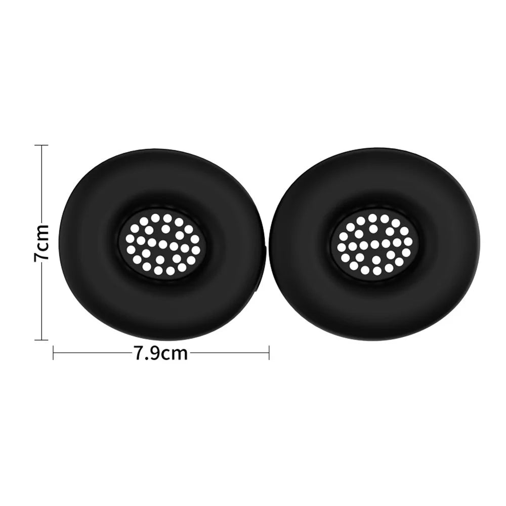 1 Pair Earpad Silicone Case for Beats Solo 4 On-Ear Headphone Cushion Protective Cover - Beige - 7