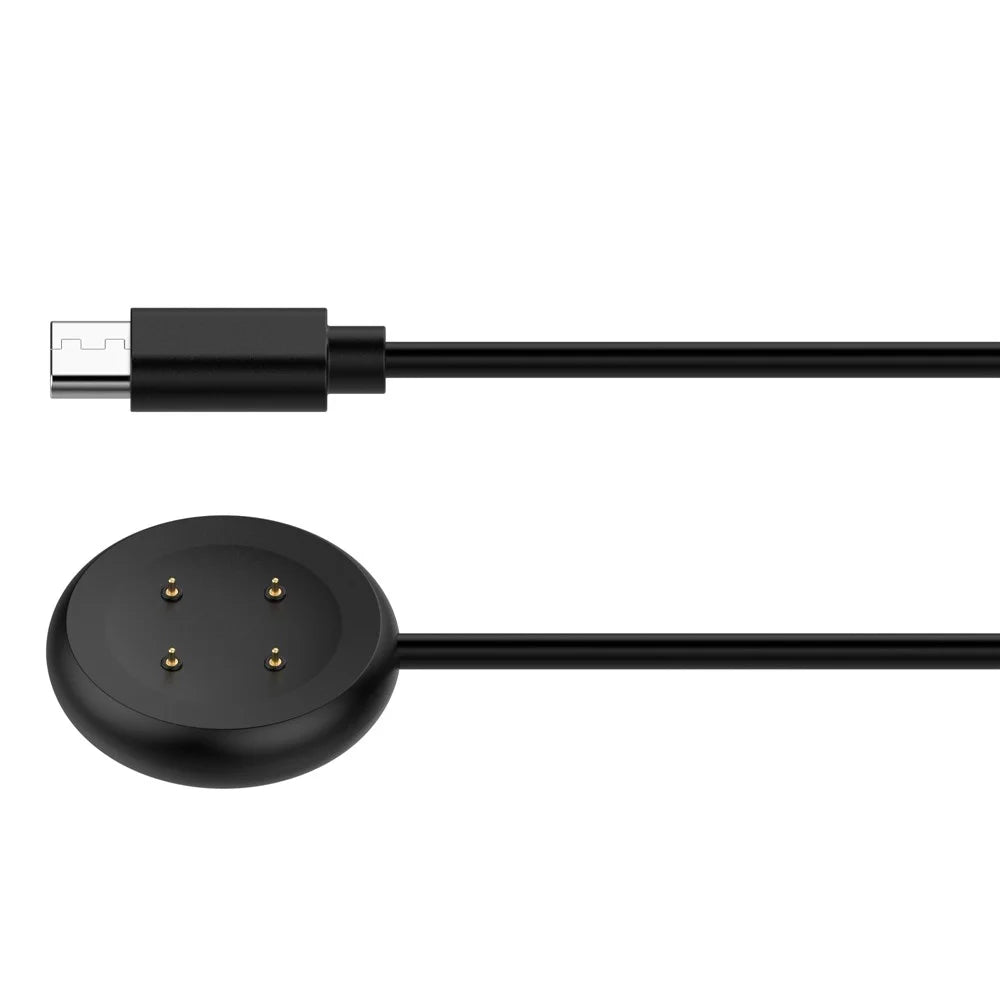 For Fitbit Ace LTE / Google Pixel Watch 3 / Pixel Watch 2 Type-C Cable Charging Dock Magnetic Watch Charger - Black - 4