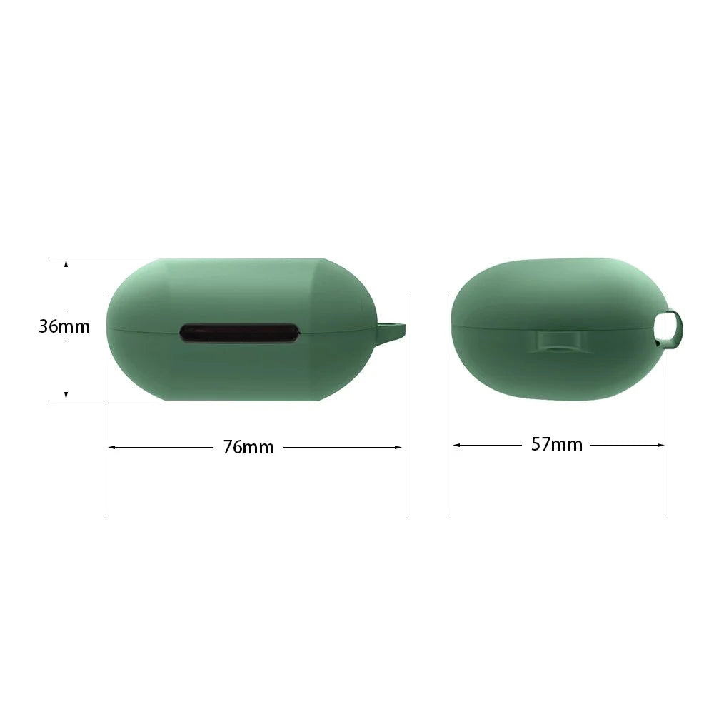 For Edifier Neobuds Pro Earphone Cover Housing Silicone Case with Buckle - Dark Blue - 4