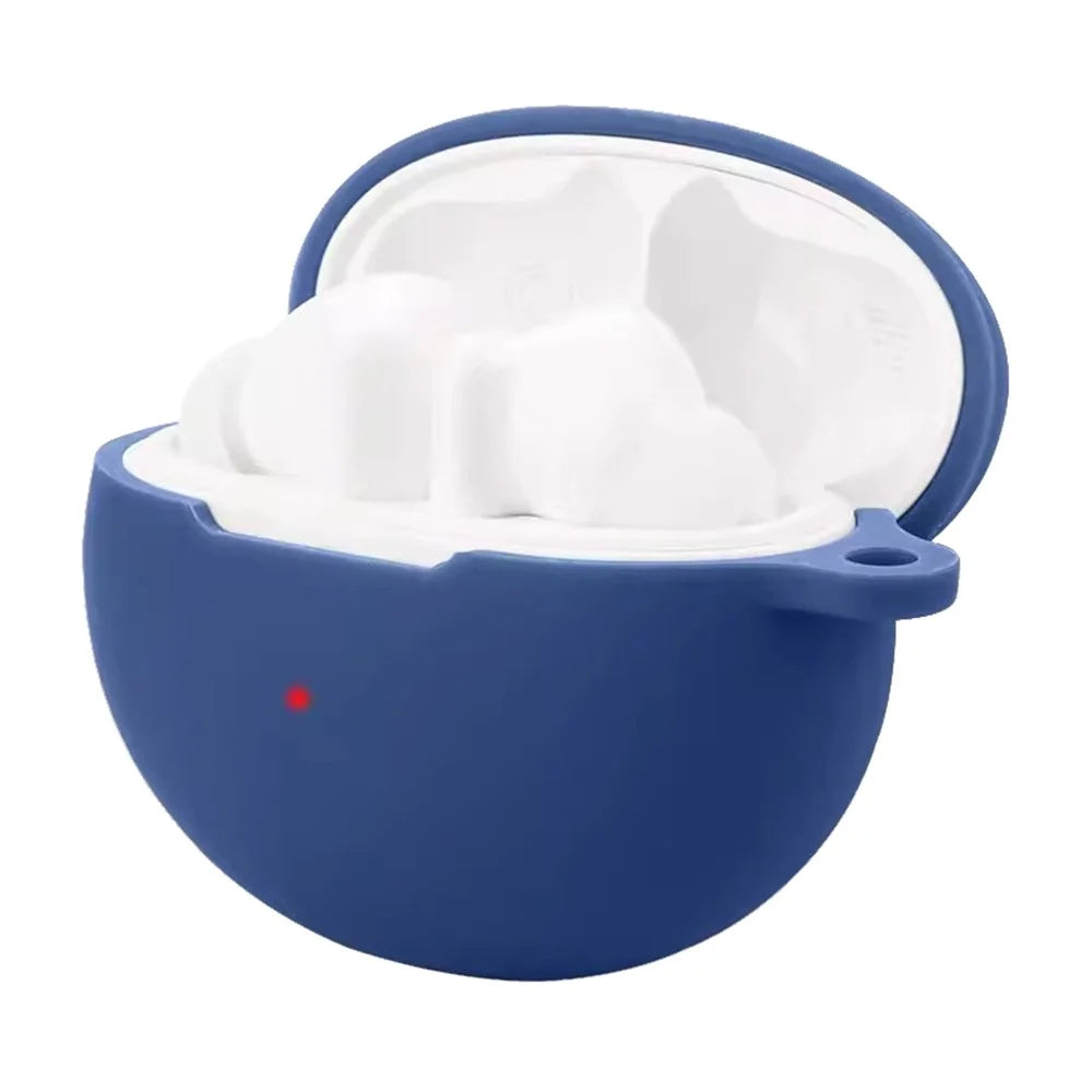 For Huawei Freebuds 6i Case Silicone Headset Anti-Fall Cover with Buckle - Dark Blue - 3