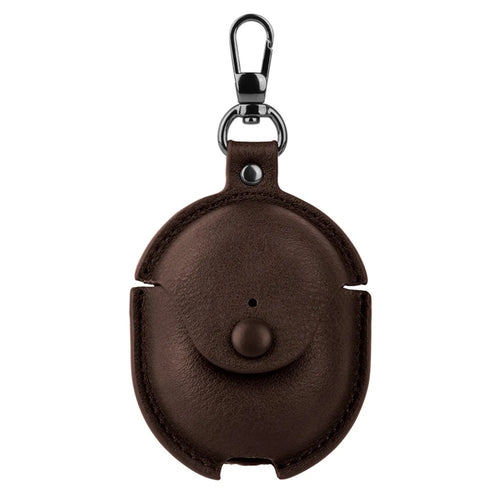 For Xiaomi Redmi Buds 4 Earphone Case PU Leather+PC Bluetooth-compatible Earbud Protective Cover - Dark Brown - 1