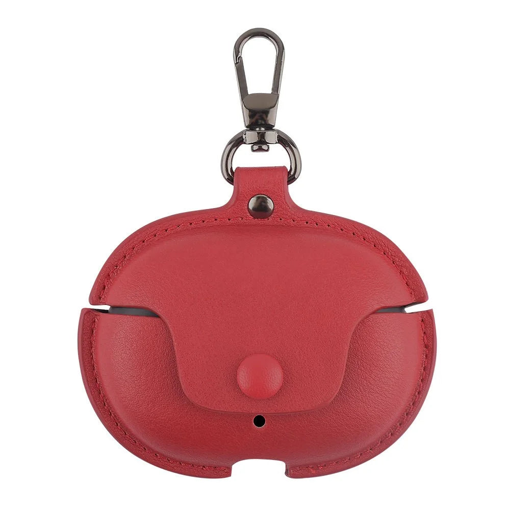 For Beats Studio Buds Charging Case Cover PU+PC Bluetooth-compatible Headset Protective Case - Red - 1