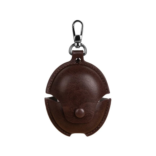 For Huawei Freebuds 5 Protective Case PU+PC Bluetooth-compatible Earphones Charging Case Cover - Dark Brown - 1