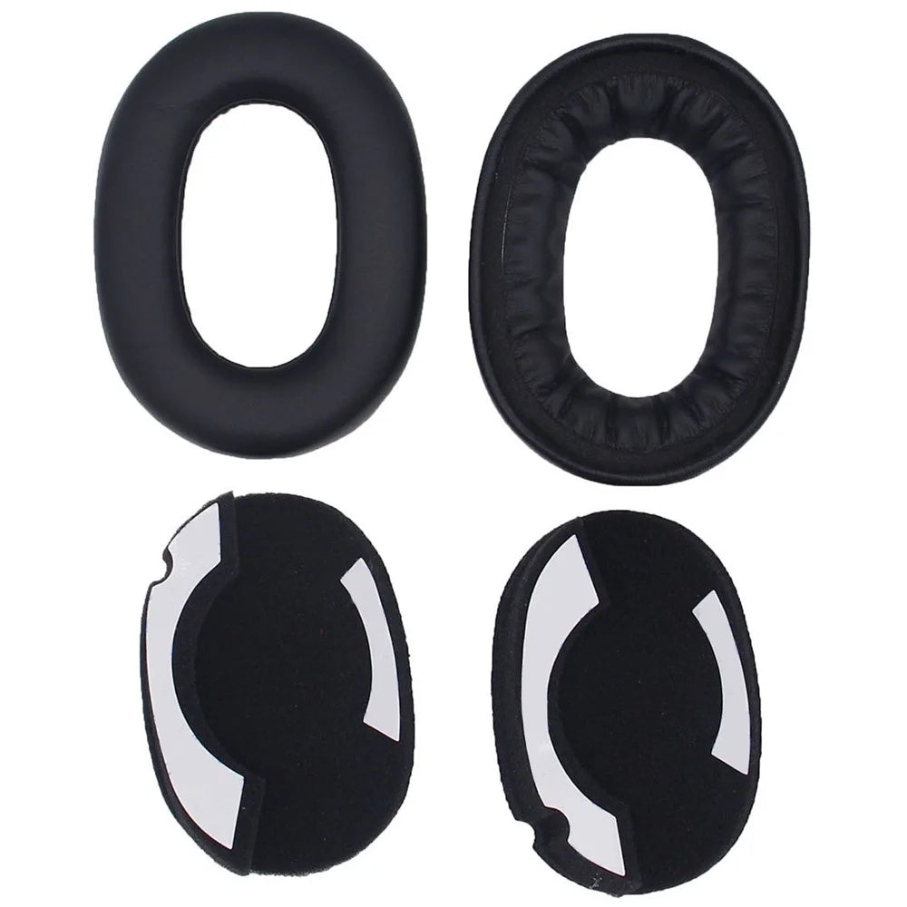 JZF-400 For Jabra Elite 85h Headphone Earpads Protein Leather+Sponge Replacement Earmuffs - Black - 2