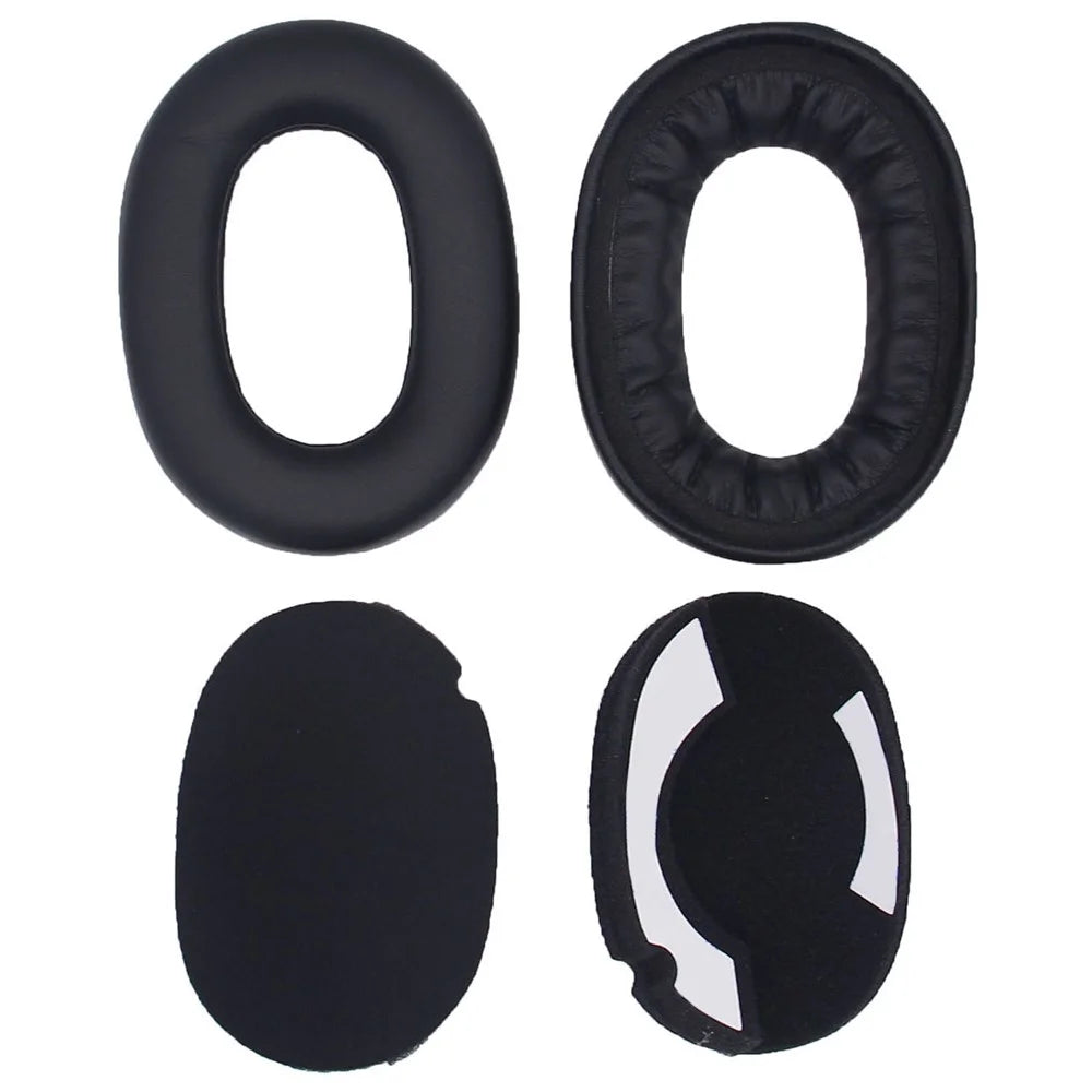 JZF-400 For Jabra Elite 85h Headphone Earpads Protein Leather+Sponge Replacement Earmuffs - Black - 3