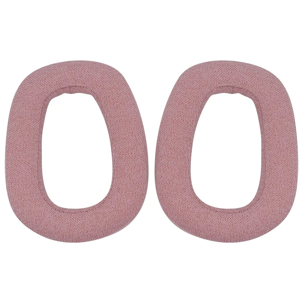 JZF-476 For Logitech Zone Vibe 100 Cotton Linen Headphone Earpads Replacement Earmuffs - Pink - 1