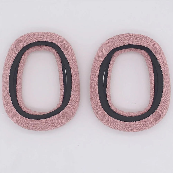 JZF-476 For Logitech Zone Vibe 100 Cotton Linen Headphone Earpads Replacement Earmuffs - Pink - 2