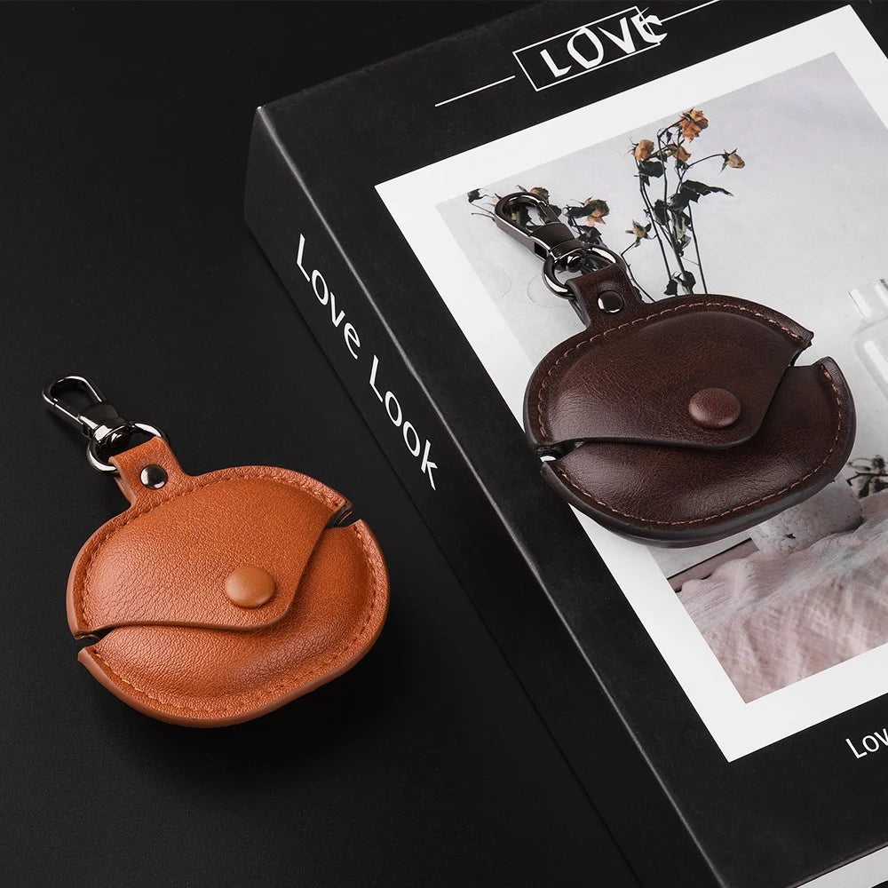 For Xiaomi Redmi Buds 4 Lite Earphone Case PU Leather+PC Bluetooth-compatible Earbud Protective Cover - Brown - 7