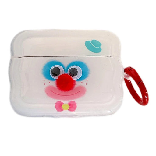 For Apple AirPods Pro 2 / AirPods Pro Protective Cover Colorful Clown TPU Case with Ring Buckle - 1