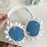 1Pair For AirPods Max Protective Case Fabric+TPU Headset Sleeve Bowknot Design - Blue - 4