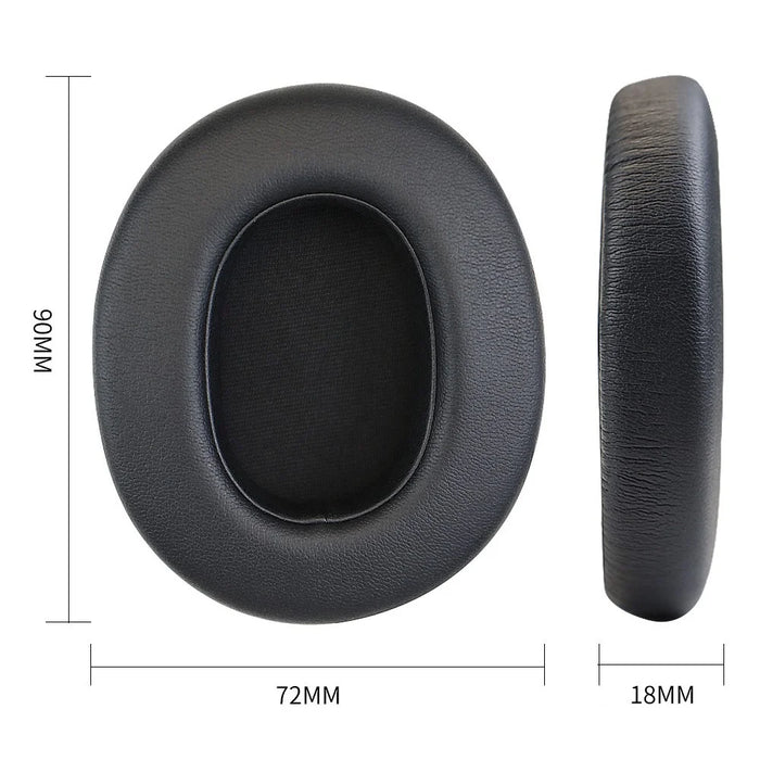 1 Pair For Edifier W830BT / W860NB Headphone Earpads Protein Leather Replacement Earmuffs - Black - 4