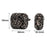 For Apple AirPods 3 Silicone Case with Buckle Leopard Print Pattern TWS Earbuds Charging Case Cover - 7