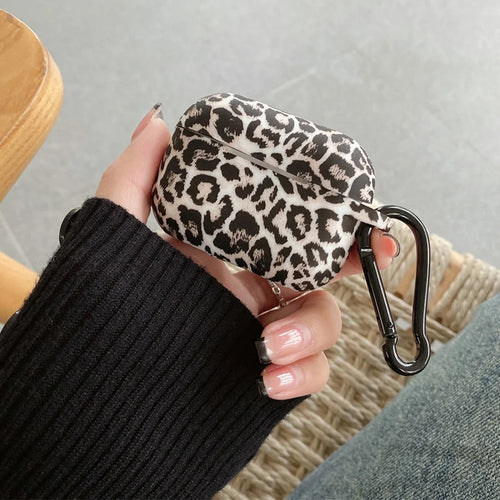 For Apple AirPods Pro Protective Case Leopard Print Pattern Headset Silicone Cover - 1