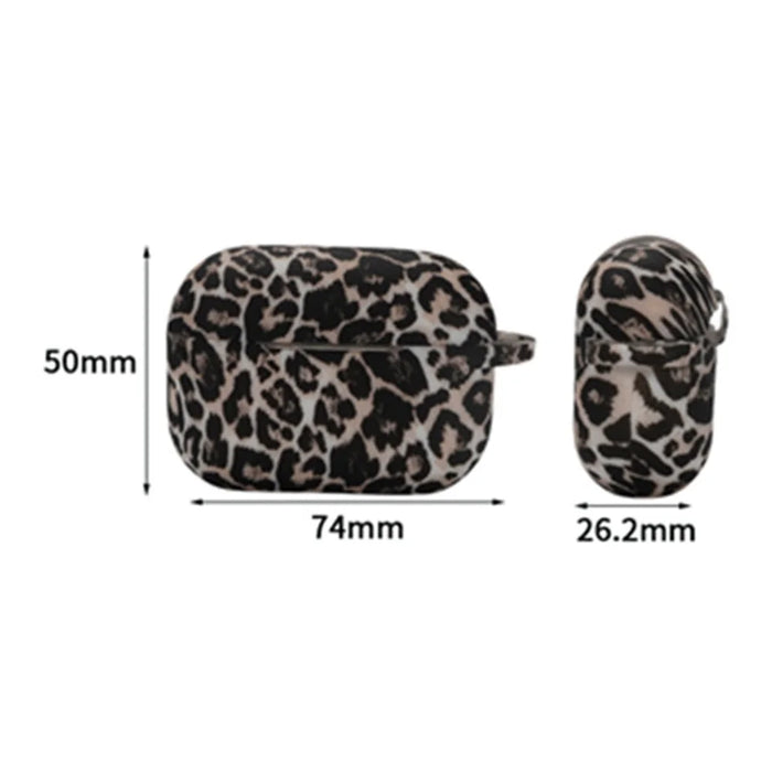 For Apple AirPods Pro Protective Case Leopard Print Pattern Headset Silicone Cover - 6