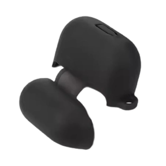For Samsung Galaxy Buds3 Silicone Case Bluetooth-compatible Earphone Protective Cover with Anti-Lost Buckle - Dark Blue - 3
