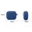 For Samsung Galaxy Buds3 Silicone Case Bluetooth-compatible Earphone Protective Cover with Anti-Lost Buckle - Dark Blue - 4