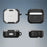 For Apple AirPods 3 Case Flip Stand PC+TPU Earphone Protective Cover with Carabiner - Silver - 7