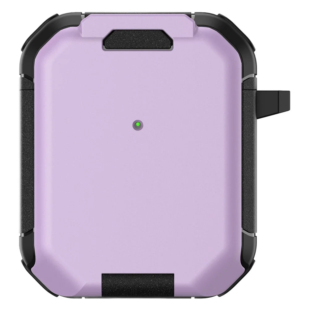 For Apple AirPods with Wireless Charging Case (2019) / AirPods with Charging Case (2019) / (2016) Case PC+TPU Cover - Purple - 1