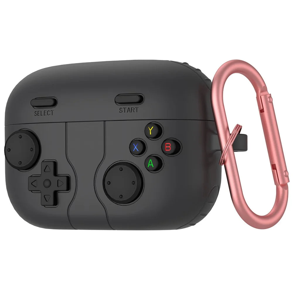 For Sony Linkbuds S Retro Game Console Design Bluetooth-compatible Earphone Liquid Silicone Cover - Dark Grey - 1