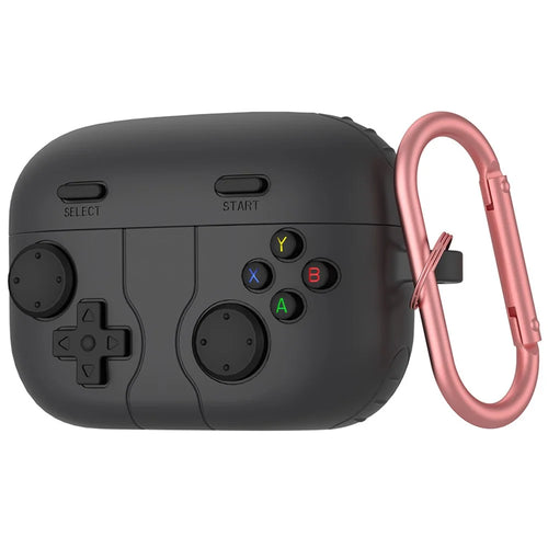 For Sony Linkbuds S Retro Game Console Design Bluetooth-compatible Earphone Liquid Silicone Cover - Dark Grey - 1