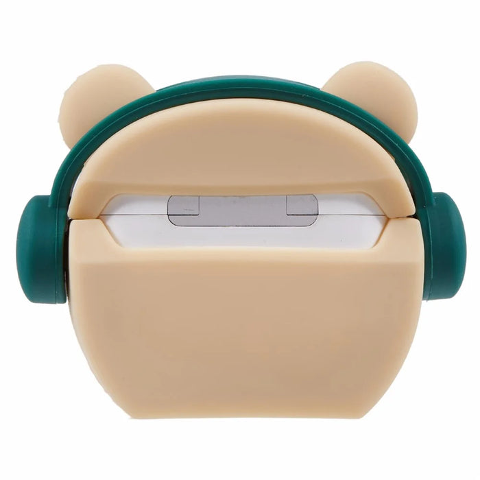 For Apple AirPods 3 Bluetooth-compatible Earphones Silicone Cover Headset Bear Protective Case with Carabiner - 2