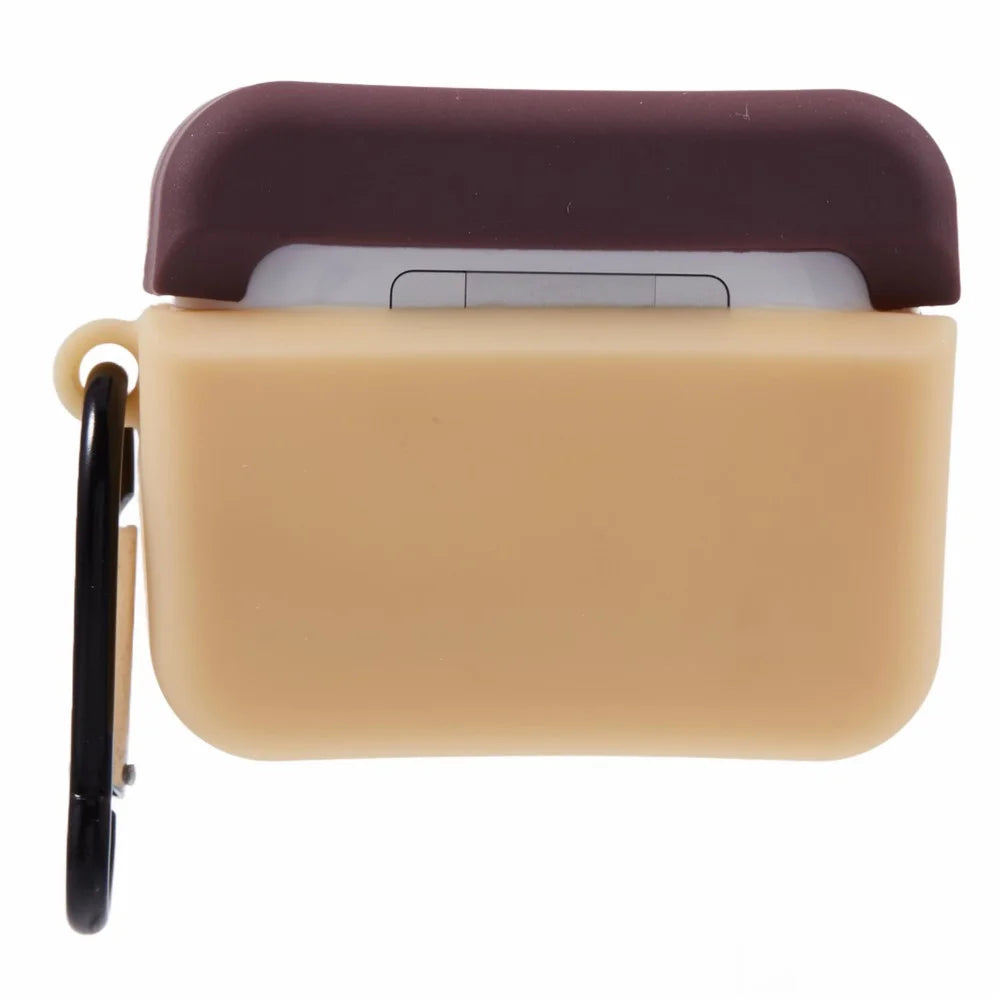 For Apple AirPods Pro Bluetooth-compatible Earphones Silicone Cover Instant Camera Protective Case with Carabiner - 2