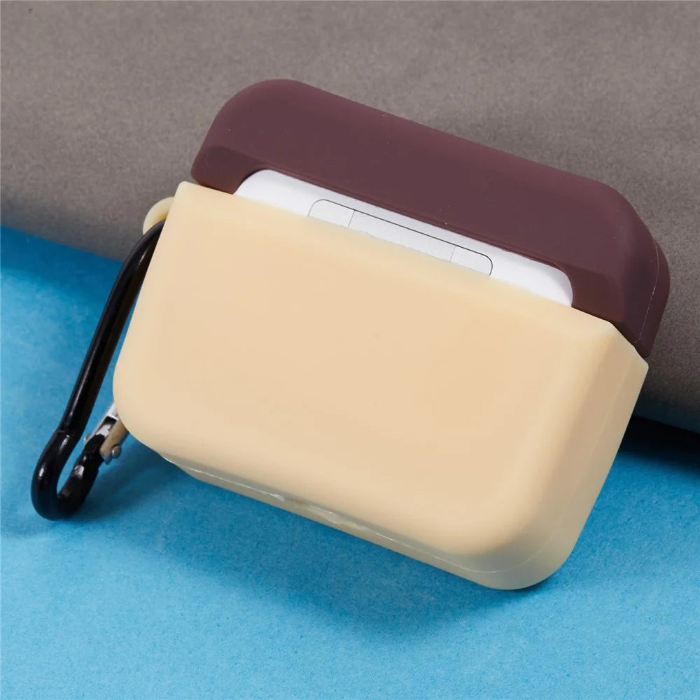 For Apple AirPods Pro Bluetooth-compatible Earphones Silicone Cover Instant Camera Protective Case with Carabiner - 4