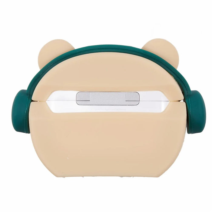 For Apple AirPods Pro Bluetooth-compatible Earphones Silicone Cover Headset Bear Protective Case with Carabiner - 2