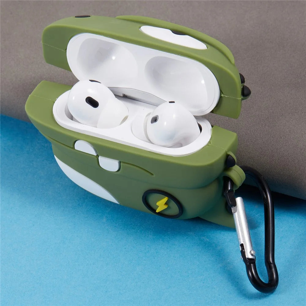 For Apple AirPods Pro Silicone Cover Lightning Sign Dinosaur Bluetooth-compatible Earphones Protective Case - 5