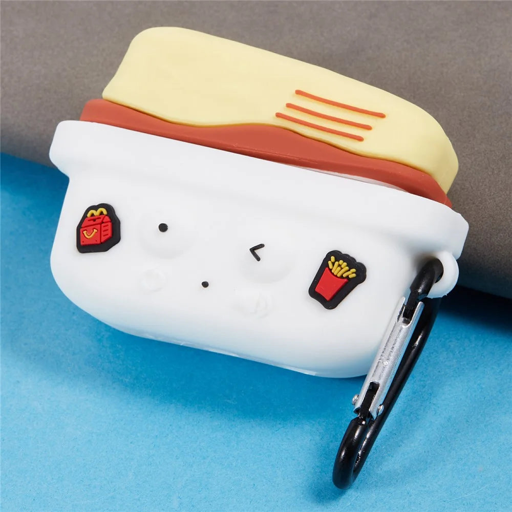 For Apple AirPods Pro 2 / AirPods Pro Bluetooth-compatible Earphones Silicone Cover Chicken Nuggets Protective Case - 3