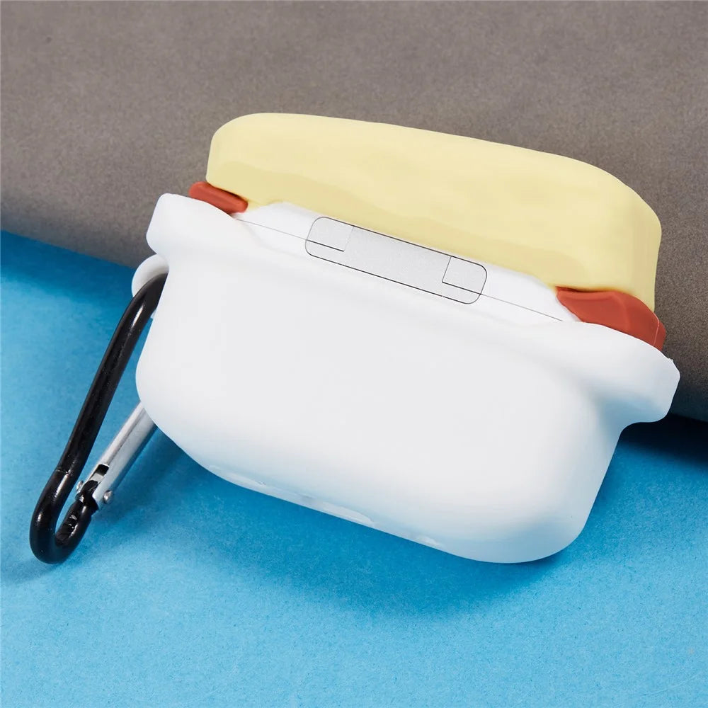 For Apple AirPods Pro 2 / AirPods Pro Bluetooth-compatible Earphones Silicone Cover Chicken Nuggets Protective Case - 4
